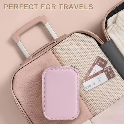 Compact Makeup Bag With LED Mirror, Rechargeable Makeup Mirror with Touch,  Ideal Gift for Her, Home & Travel Use
